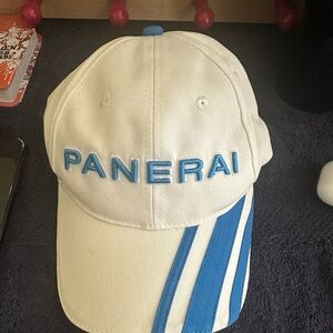Panerai White Cap with Blue Stripes